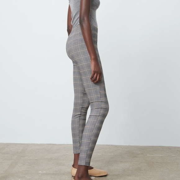 ZARA BNWT Plaid Leggings - Picture 7 of 9